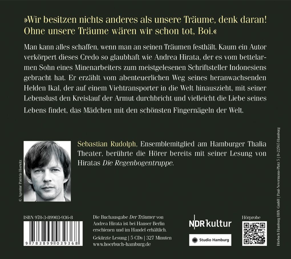 Thumbnail - Der Träumer, 5 Audio-cd | Andrea Hirata | 2015 | Deutsch