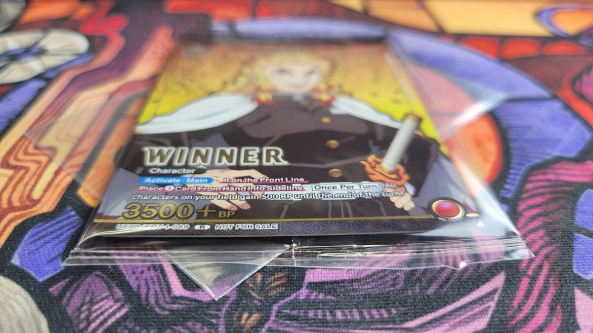 Kyojuro Rengoku KMY-1-089 Winner Tournament Promo Union Kyojuro Rengoku KMY-1-089 Winner Tournament Promo Union