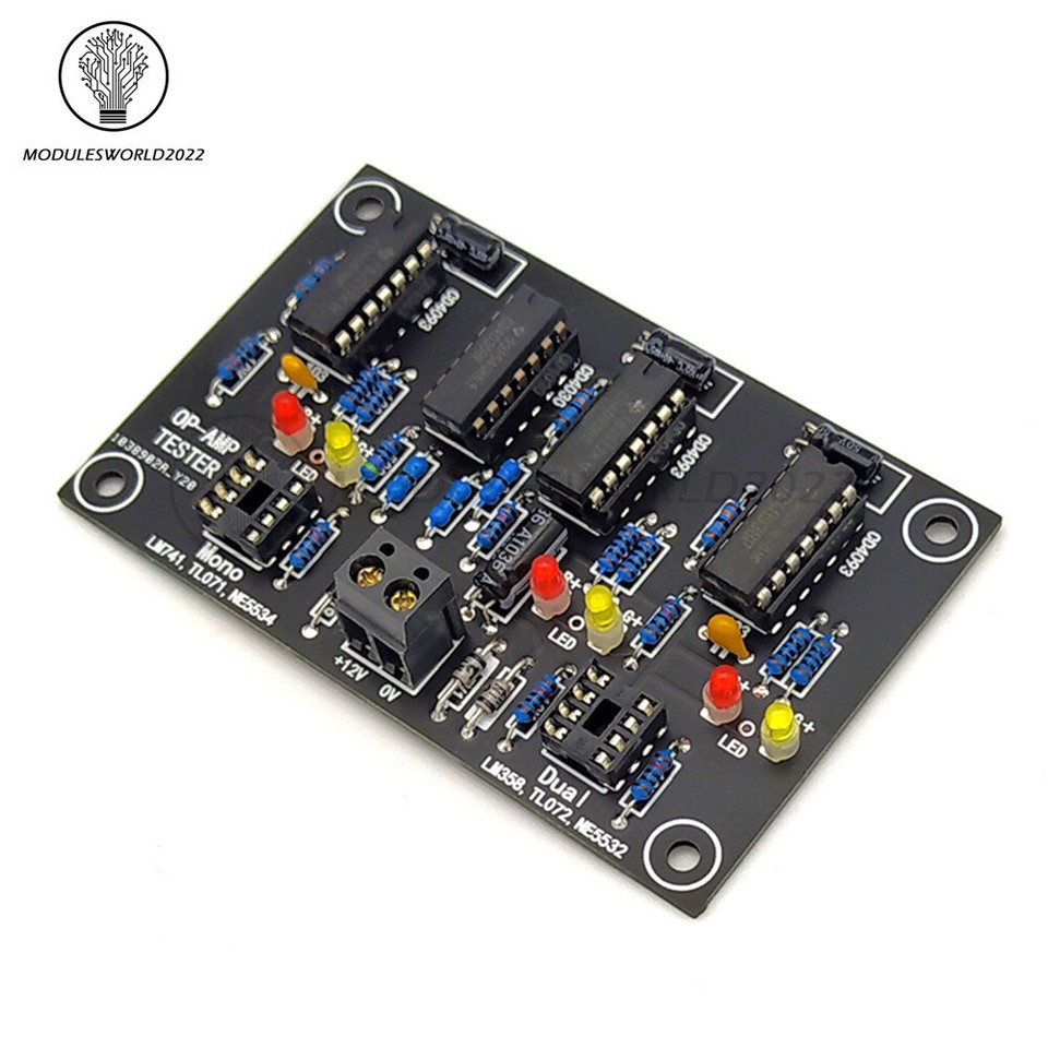Testeur D’ampli Opérationnel (OP AMP) Pour TL071, TL072, TL081, TL082, Etc. | Pour Single/dual Opamp | Neuf Sans Marque