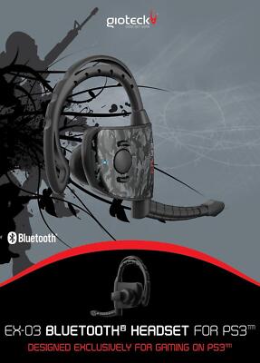 Gioteck EX-03 Gaming Kopfhörer Wireless Bluetooth Headset für PlayStation