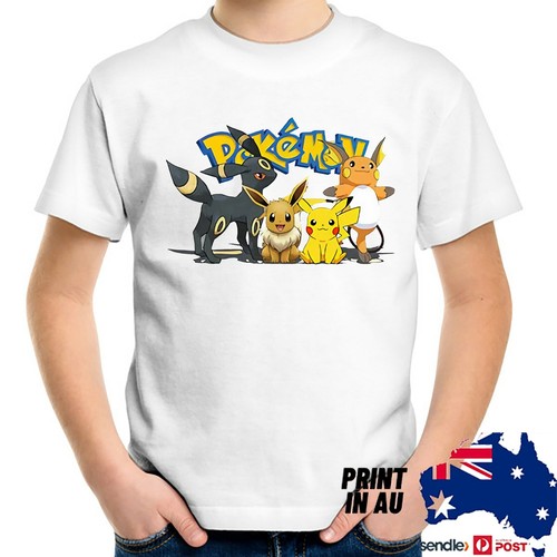 Pokemon Kids Boys Girls Teens Cotton T shirt Tee Top Unisex Gift ALL SIZES - Picture 10 of 13