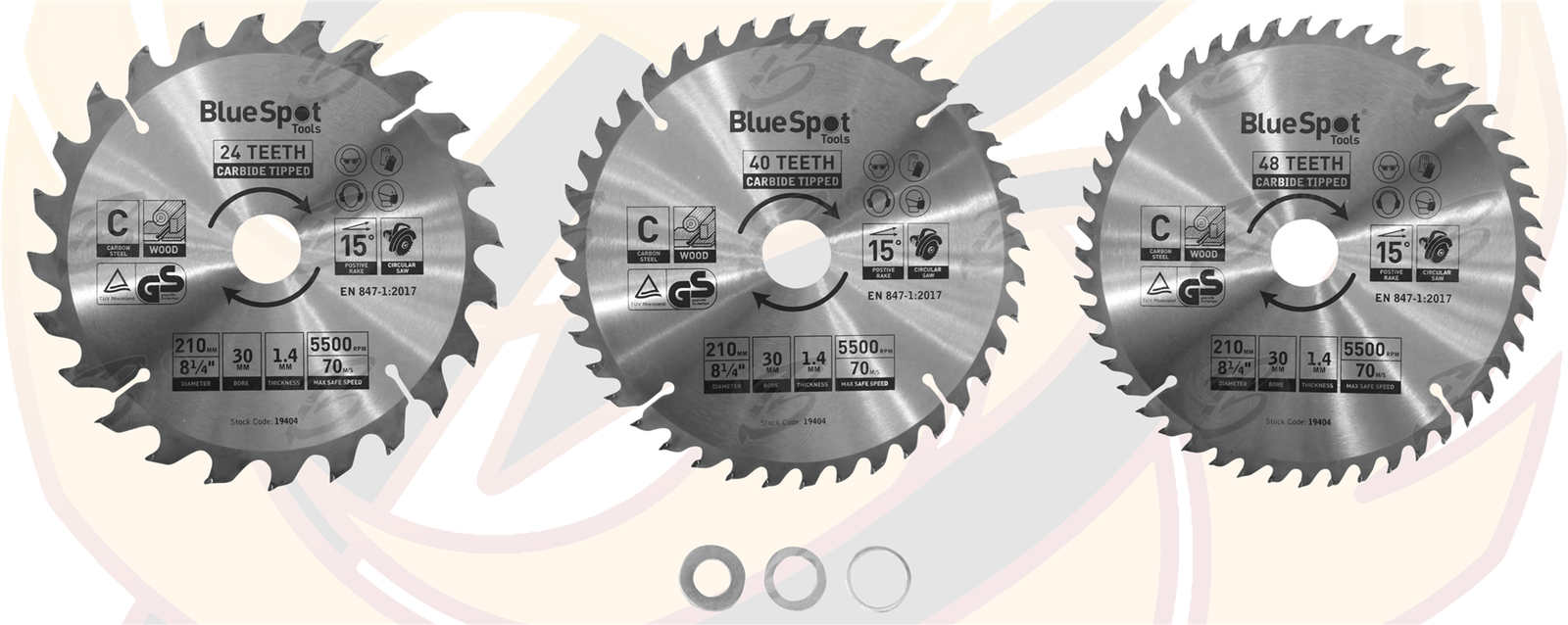 Circular Saw Blade 210mm x 30mm TCT Blades 24T 40T 48T Mitre Saw Wood