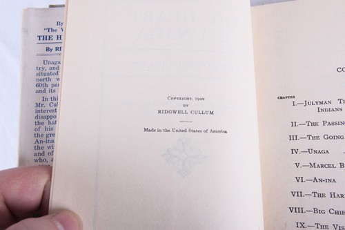 The Heart of Unaga by Ridgwell Cullum, 1920, HC w DJ - Picture 6 of 6