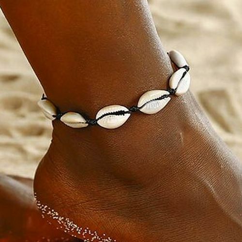 Natural Shell Conch Summer Beach Gold Anklets Bracelet Leg Chain Women's Jewelry - Picture 3 of 17