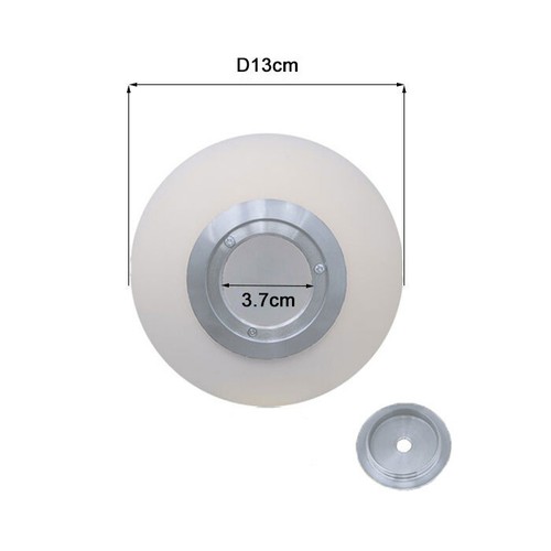 Repuesto de pantalla de vidrio globo blanco con hilo de metal para cubierta de lámpara frijol mágico - Imagen 30 de 38