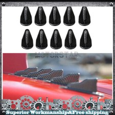 Universal Vortex Generator Evo Style Roof Shark Fins Spoiler Wing Pp Carbon 10 X