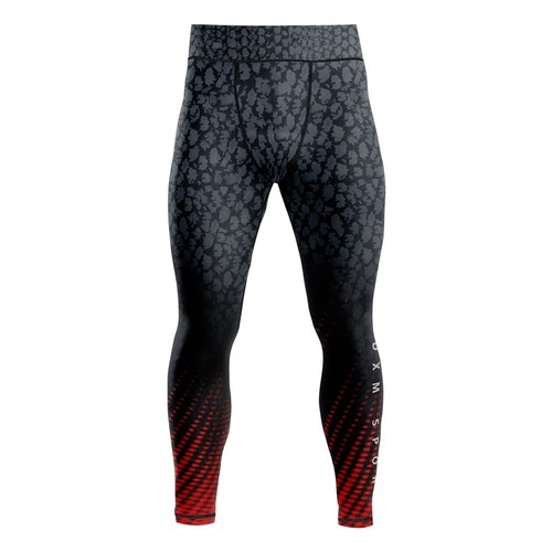 DXM Sublimated Compression Pants Mens Rash Guard Legging Gym Running base Layer - Picture 2 of 8