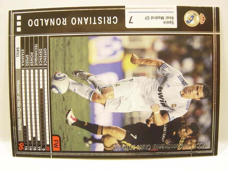 Panini WCCF 2010-11 Cristiano Ronaldo No.7 Real Madrid CF Spain La Liga #303/352 - Image 4 of 4