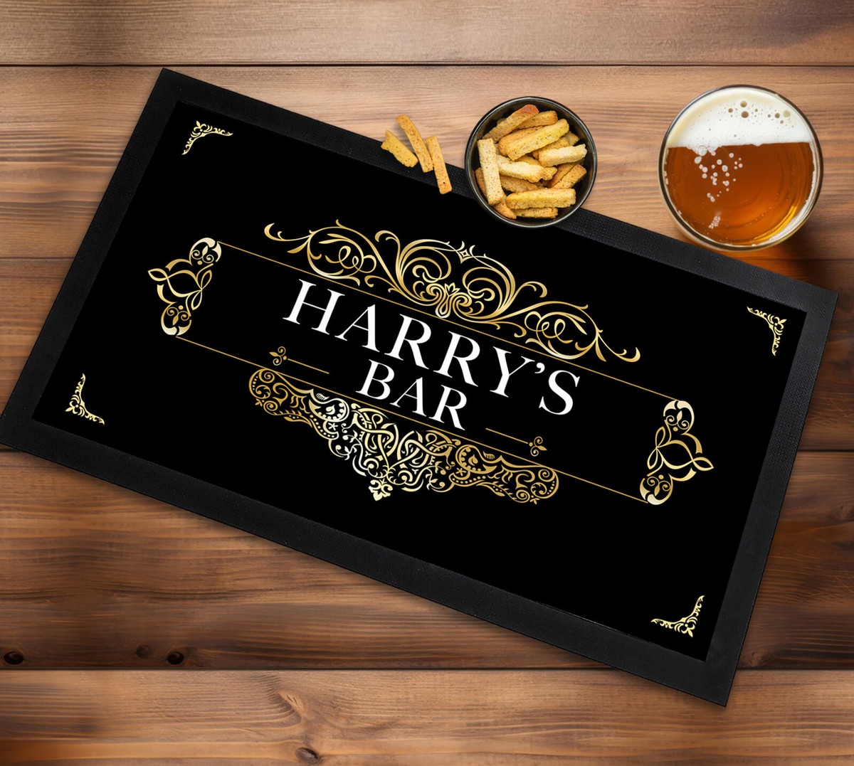 Bar Signs For Home Personalized Pub Bar Runner Mat – Add Your Logo For A Custom Bar Counter Mat Commercial Golf Mat - Foto 5
