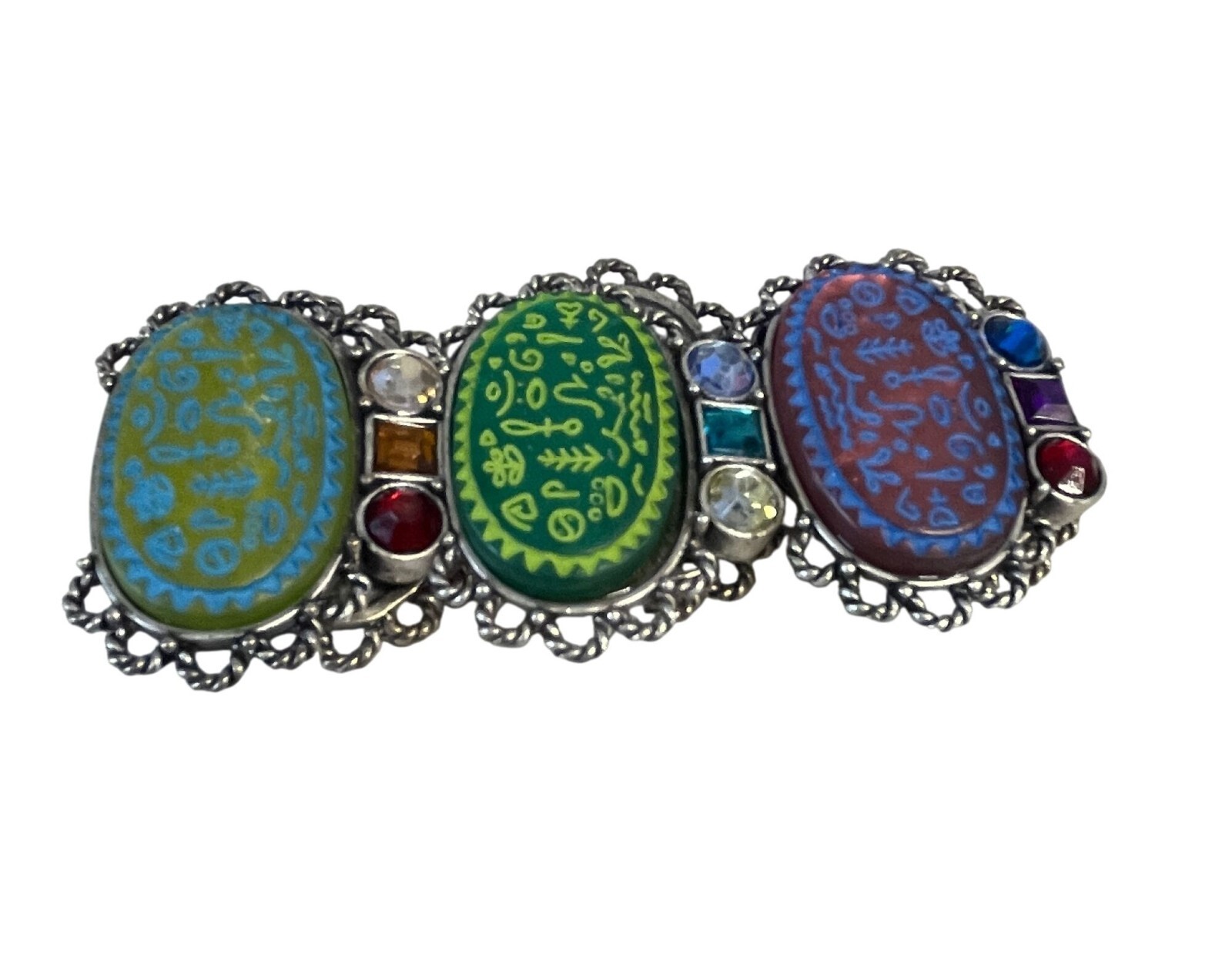 Chico's Luxor Multicolor Oval Stretch Statement B… - image 2