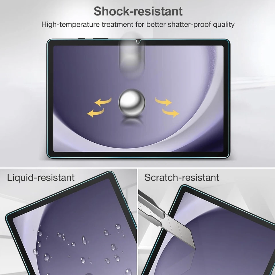 2 Pack Glass Screen Protector For Samsung Galaxy Tab S11 Ultra S10 Lite S9FE A9+ - Image 3 of 4