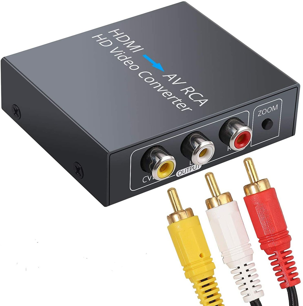LiNKFOR Convertisseur HDMI vers AV HDMI vers RCA 1080p HDMI vers