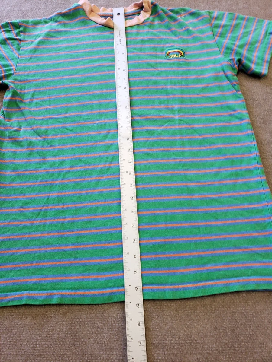 Golf Wang Tyler The Creator Mens Medium Green Blue Striped Short