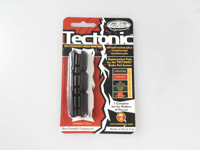 Kool Stop Tectonic Bremsbelag / Bremsgummi für V-Brake Cartridge, schwarz, NEU