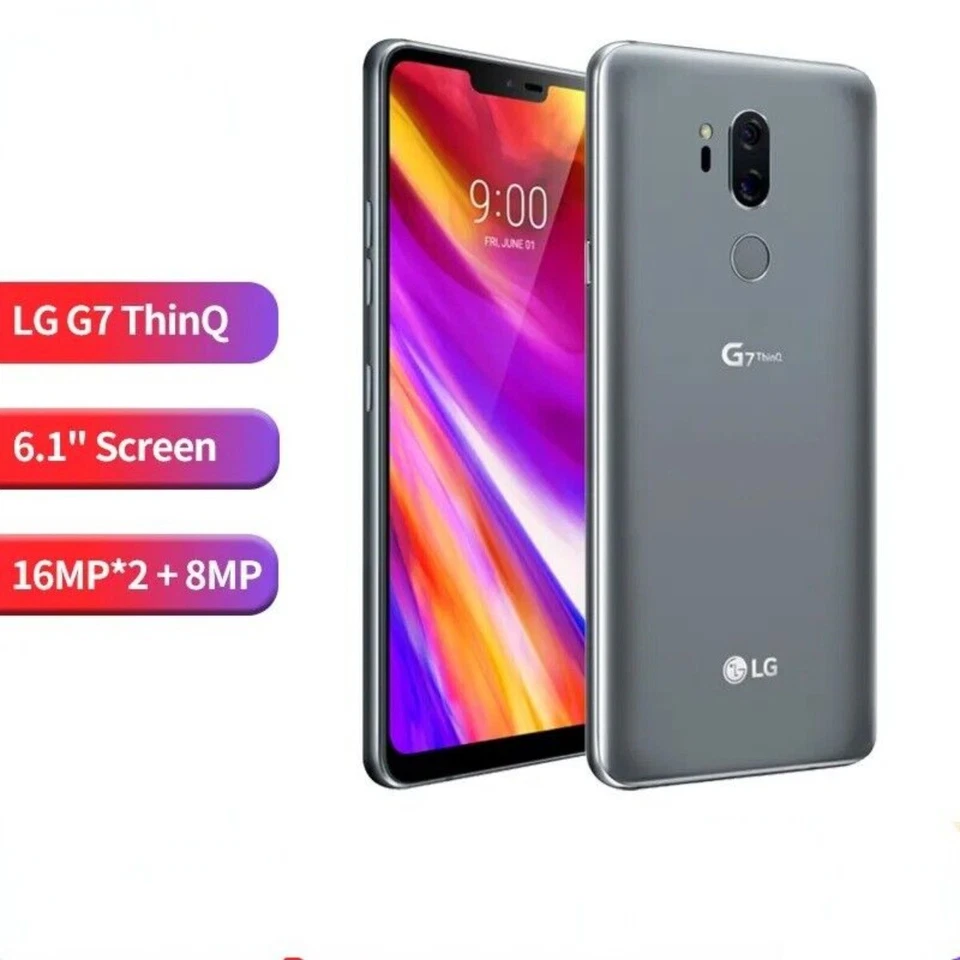 LG G7 ThinQ Original Unlocked 4GB RAM 64/128GB ROM LTE 4G 16MP Android CellPhone - Image 4 of 4