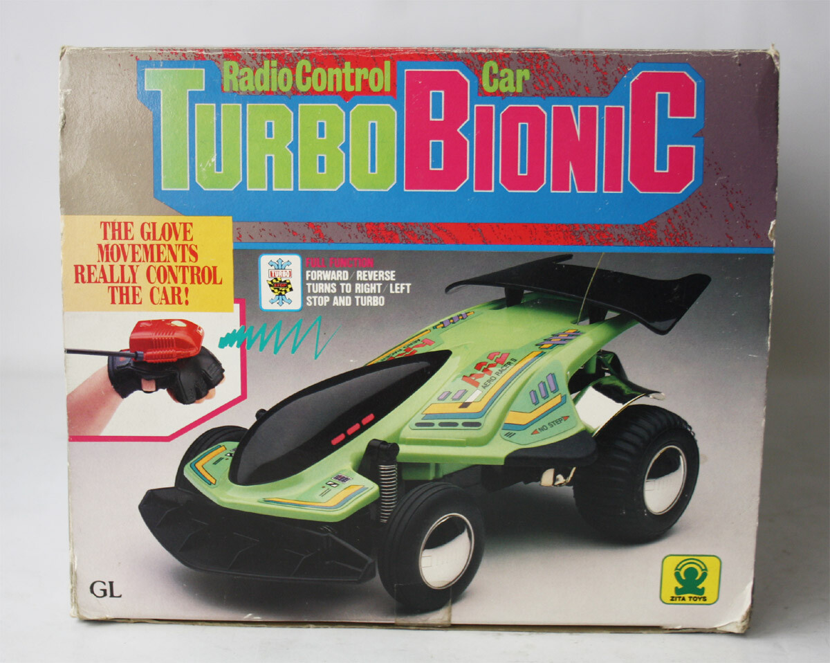VERY RARE VINTAGE 90'S TURBO BIONIC GLOVE RADIO CONTROL CAR R/C
