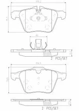 Frt Prem Ceramic Brake Pads  Brembo  P36027N