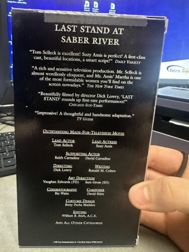 for your emmy consideration VHS last stand at saber river **RARE HTF OOP** - Picture 3 of 6