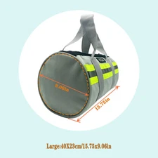 Heavy Duty Canvas Tool Bag with Metal Zippers Muti-Purpose for Home DIY Portable