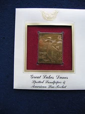 2008 Spotted Sandpiper American Sea Rocket Replica Gold Golden Cover Stamp