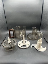 6 PC LOT Sunbeam Mixmaster Food Processor 14056 - Includes Bottom Adaptor