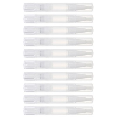 10Pcs Empty Brush Tip Pens For Manicure Lip Gloss Nail Oil And Eyelash Growth