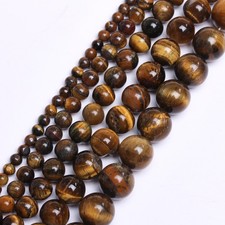 Natural Tiger Eye Beads Round Loose Beads 4mm 6mm 8mm 10mm For Jewelry Making