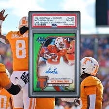 2024 BOWMAN U CHROME NICO IAMALEAVA /99 PROSPECT AUTO GREEN PSA 10 RARE