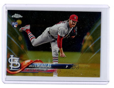 2018 Topps Chrome Miles Mikolas RC Gold Refractor #5/50 (DD)