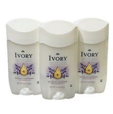Ivory Gentle 24hr Deodorant, 3 Pack, Notes of Lavender
