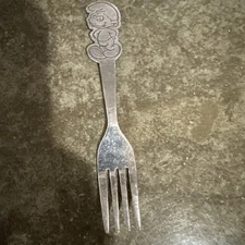 Vintage Smurfs Stainless Kids Fork Cutlery