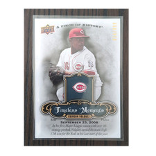 Upper Deck 2009 A Piece of History Edinson Volquez #TM-EV Turquoise /999 Reds