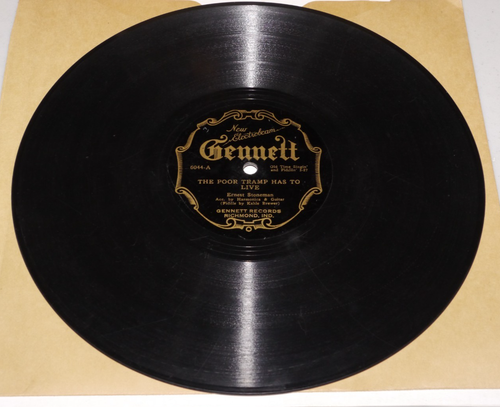 78 GENNETT 6044  - ERNEST STONEMAN The Poor Tramp Has To Live V/V 1927 Country - Bild 2 von 4