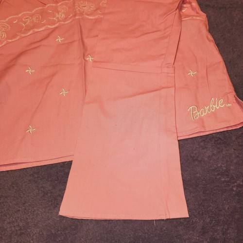 BARBIE sz 6 Pink Longsleeved Shirt Embroidered Classic NWOT - Picture 5 of 6
