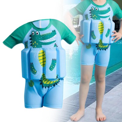Kids Floatation Swimsuit Float Suit Cartoon Learn Swimming Swim