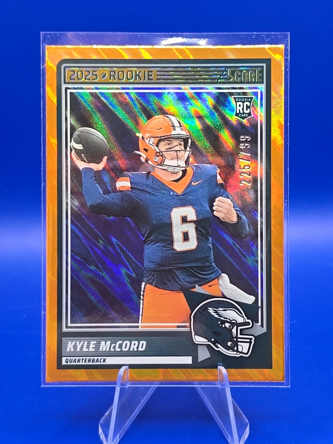 2025 Panini Score Rookie Lava /799 Kyle McCord #73 (RC) Eagles