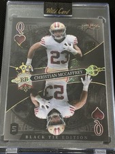 Christian McCaffrey 1/1 Mirror Black Tie 49ers Limited Edition Rare Wild Card