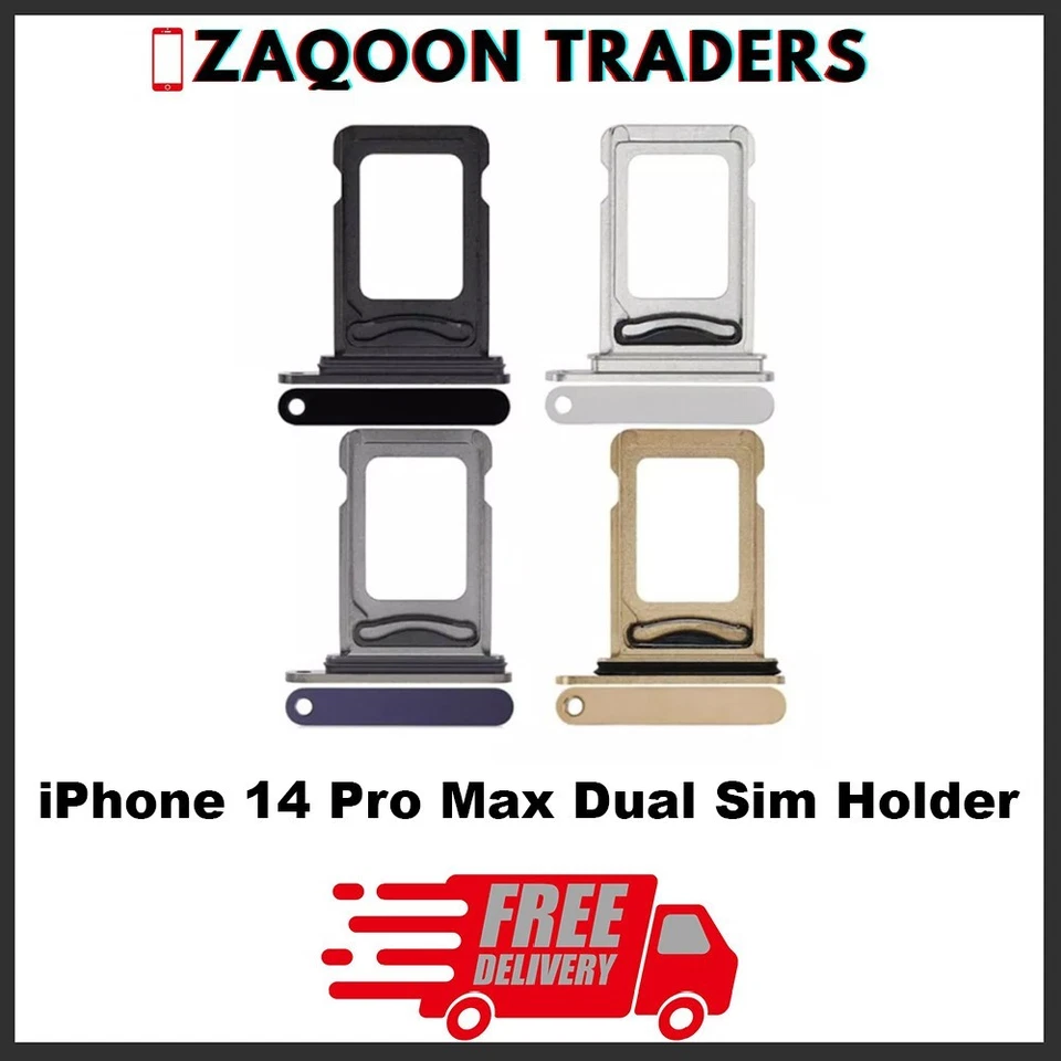 For iPhone 14 Pro & 14 Pro Max Dual Sim Card Tray Holder Slot Jacket Replacement