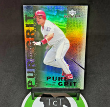 2000 Upper Deck MVP MLB Baseball Pure Grit G4 Ivan Rodriguez Texas Rangers