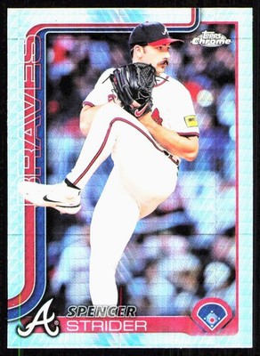 2025 Topps Chrome Prism Refractor #46 Spencer Strider Atlanta Braves