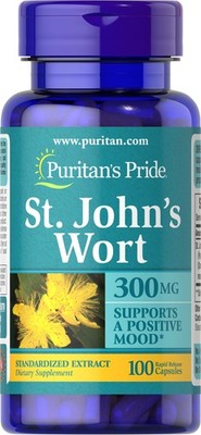 Puritan's Pride St. John's Wort Standardized Extract 300 mg - 100 Capsules