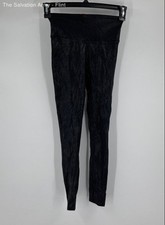 Spanx Womens Black Snake Print Pull On Compression Leggings Size Small