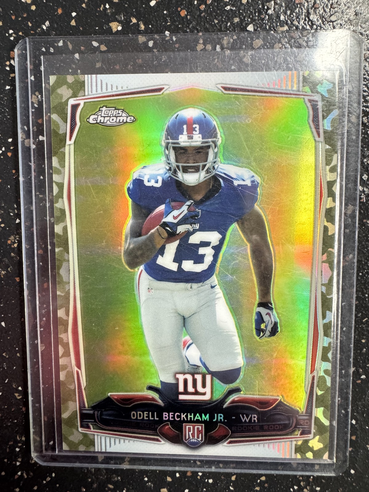 2014 Topps Chrome - Odell Beckham Jr. #117 STS Camo Refractor /499 (RC)