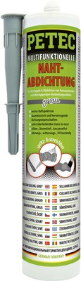 Petec afdichtmiddel nahtabdichtung seam sealing 310ml gray katusc