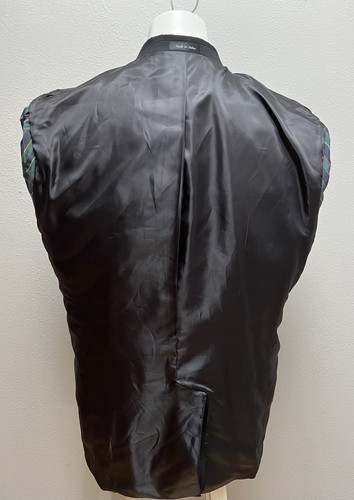 Blazer uomo Chaps Ralph Lauren nero 100% lana 2 bottoni giacca cappotto sportivo 48 L - Foto 5 di 14