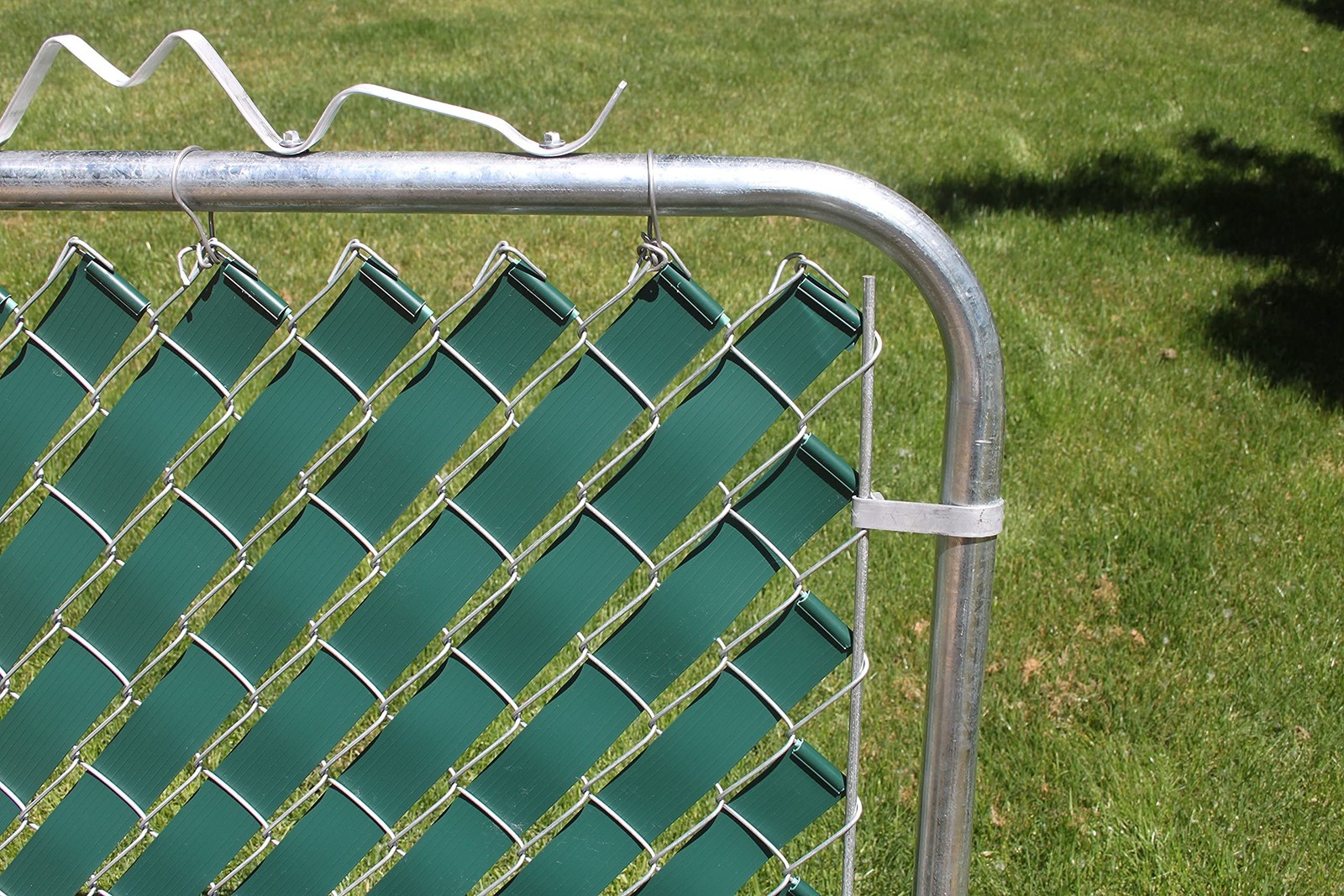 Green Privacy Tape for Chain Link Fence - 250 Feet Long - UV Stable and Inclu...