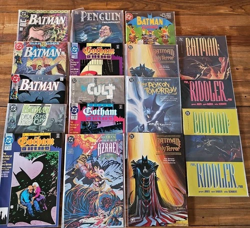 Vintage DC COMICS • BATMAN PENGUIN RIDDLER Lot • 17 Issues • VF/NM & NO ODOR