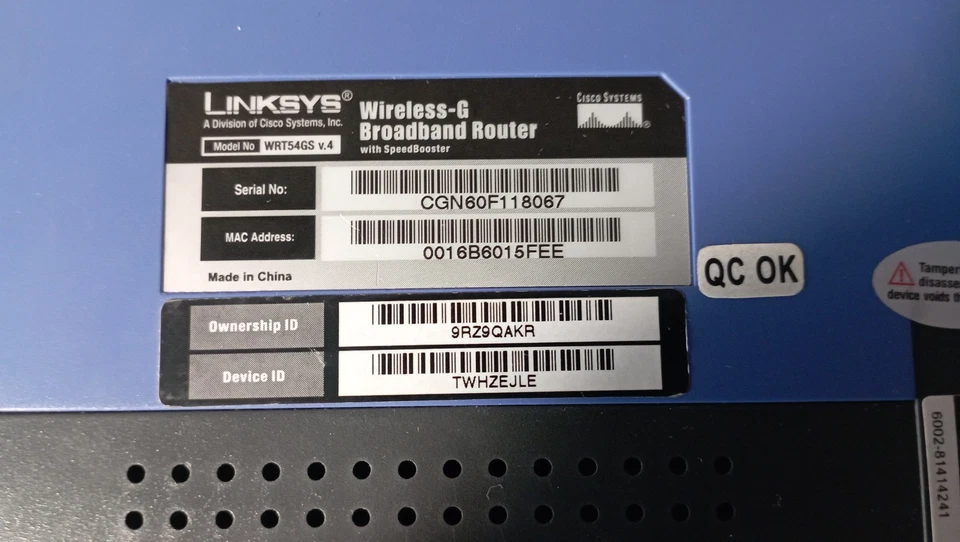 Linksys WRT54GS V 4 Wireless-G Broadband Router with SpeedBooster avec PSU - Photo 2/4