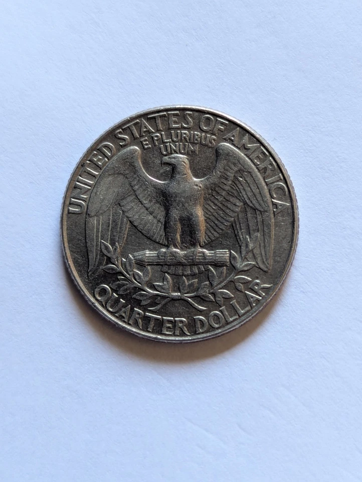 USA 25 Cents, 1992-P, Washington Quarter, Uncirculated, Misaligned Obverse Side - Image 2 of 2