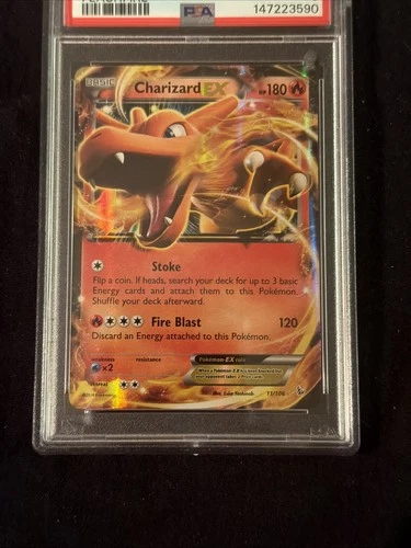 2014 Pokémon Charizard EX Fire Flash - Rare - PSA 6